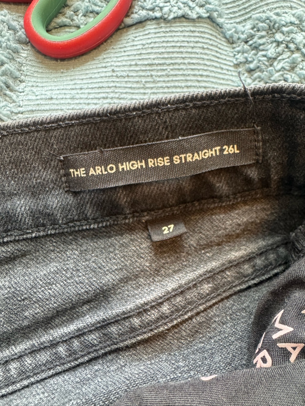 Denim Forum from Aritzia The Arlo High Rise Straight in Washed Black - Picture 10 of 10